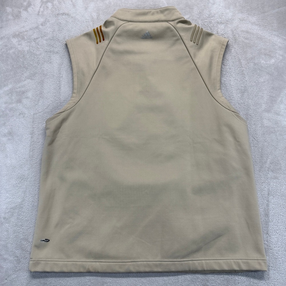 adidas Men's Sleeveless Vest in Tan with Black Trim - Picture 9 of 12
